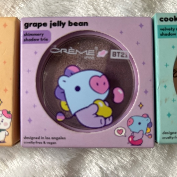 The Creme Shop Baby BT21 Eyeshadow Trio Lot Shooky RJ Mang Lot. mocha eyeliner - Picture 4 of 7
